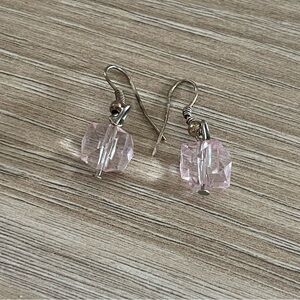 Elegant Pink Crystal Earrings